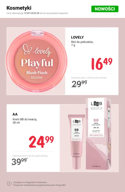Rossmann - gazetka promocyjna NOWOŚCI na promocji od soboty 14.02 do środy 18.02 - strona 3