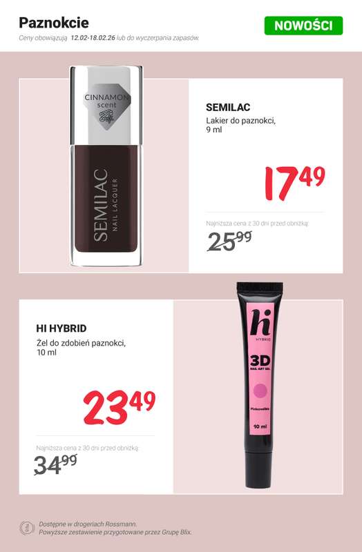 Rossmann - gazetka promocyjna NOWOŚCI na promocji od soboty 14.02 do środy 18.02 - strona 4
