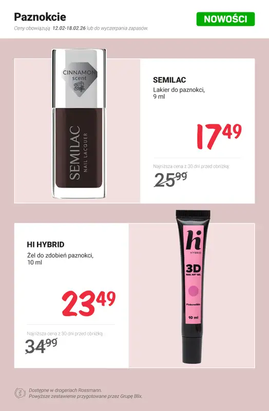 Rossmann - gazetka promocyjna NOWOŚCI na promocji od soboty 14.02 do środy 18.02 - strona 4