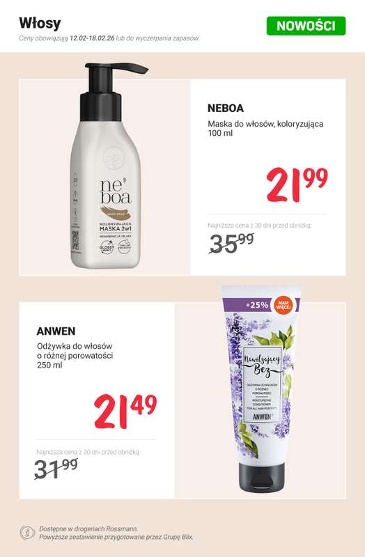 Rossmann - gazetka promocyjna NOWOŚCI na promocji od soboty 14.02 do środy 18.02 - strona 7