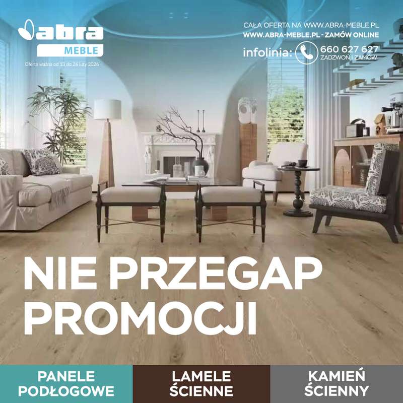 Abra Meble - gazetka promocyjna Gazetka od piątku 13.02 do czwartku 26.02
