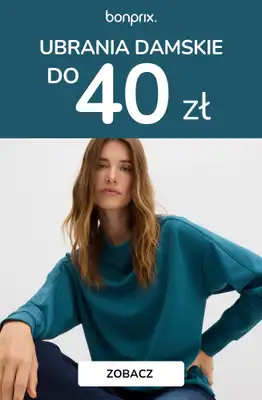 bonprix - gazetka promocyjna Ubrania damskie do 40 zł od piątku 13.02 do wtorku 24.02