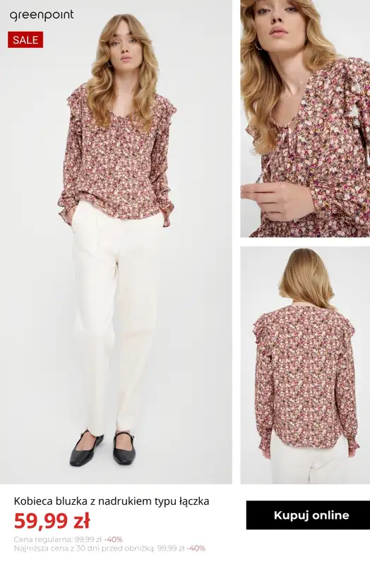 Greenpoint - gazetka promocyjna Bluzki & koszule do 59,99 zł od piątku 13.02  - strona 12