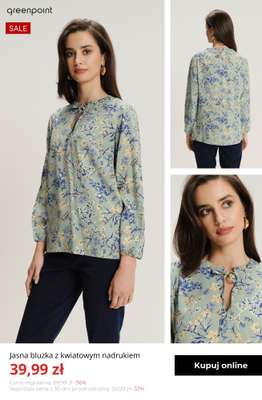 Luźna bawełniana koszula w kwiaty