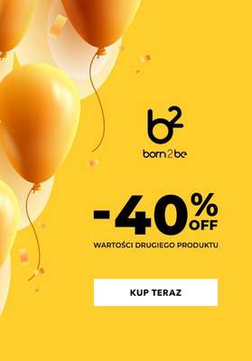 Born2be - gazetka promocyjna -40% na drugi produkt od soboty 14.02 do czwartku 19.02