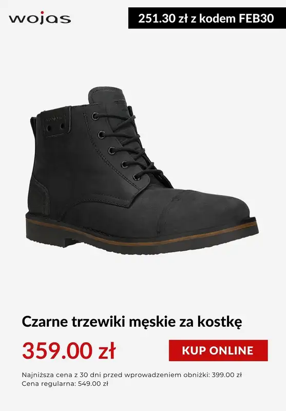 BEST SALE - gazetka promocyjna Wojas | -30% z kodem rabatowym od niedzieli 15.02 do środy 18.02 - strona 3