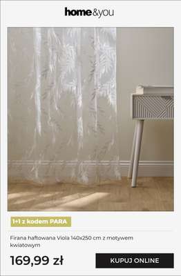 home&you - gazetka promocyjna Wielosztuki 1+1 Zasłony i firany od soboty 14.02 do poniedziałku 02.03 - strona 8