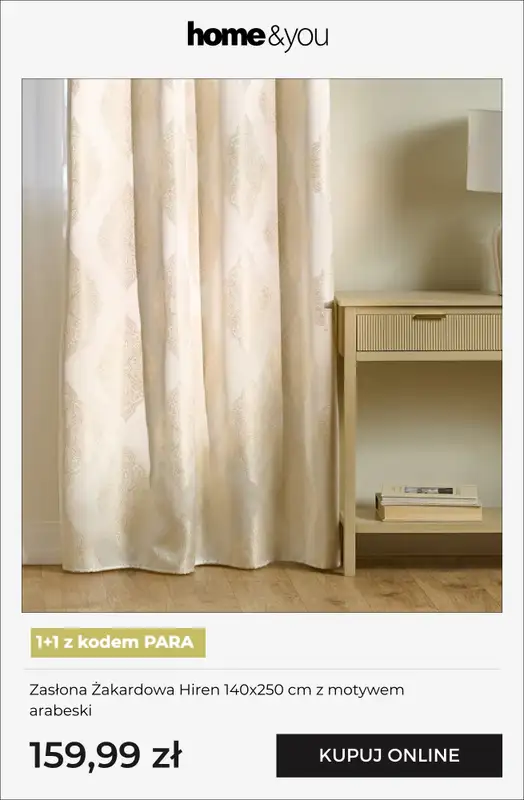 home&you - gazetka promocyjna Wielosztuki 1+1 Zasłony i firany od soboty 14.02 do poniedziałku 02.03 - strona 2