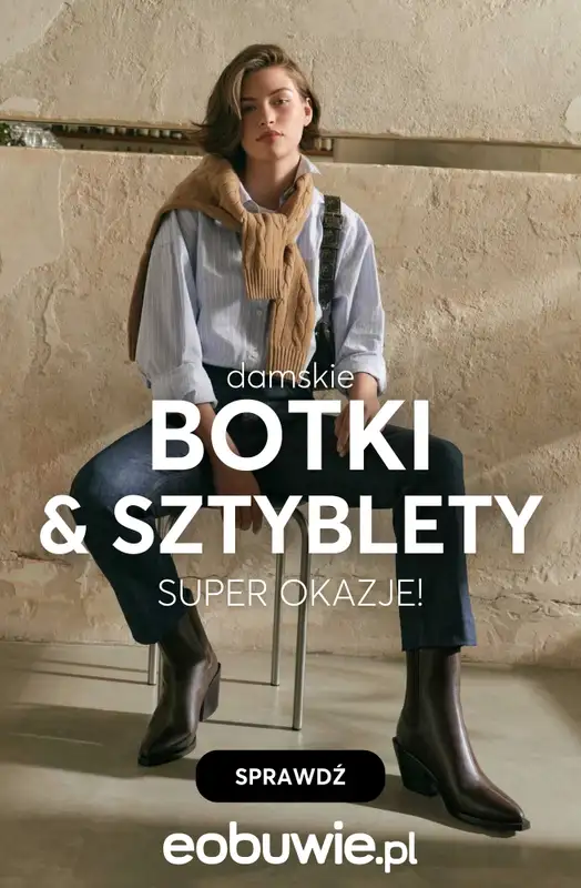 eobuwie.pl - gazetka promocyjna Damskie botki i sztyblety – super okazje!  