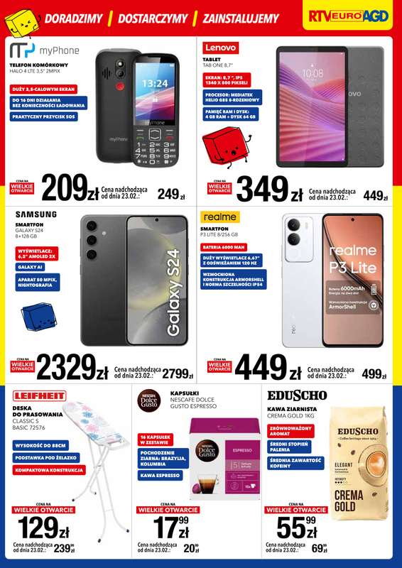 RTV EURO AGD - gazetka promocyjna WIELKIE OTWARCIE! Żyrardów od czwartku 19.02 do soboty 21.02 - strona 7