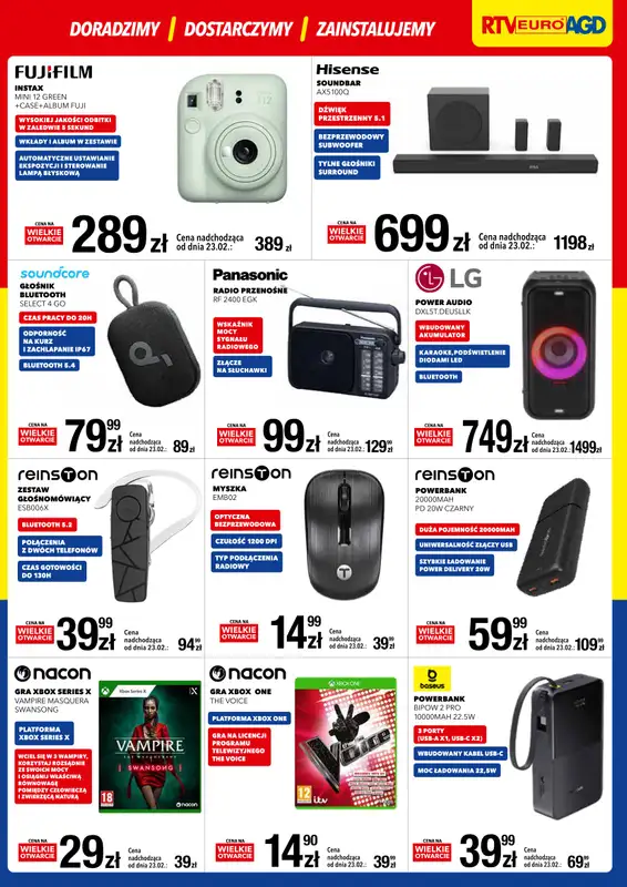 RTV EURO AGD - gazetka promocyjna WIELKIE OTWARCIE! Żyrardów od czwartku 19.02 do soboty 21.02 - strona 3
