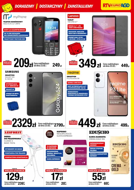 RTV EURO AGD - gazetka promocyjna WIELKIE OTWARCIE! Żyrardów od czwartku 19.02 do soboty 21.02 - strona 7