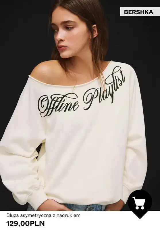 Bershka - gazetka promocyjna Bluzy damskie od piątku 13.02  - strona 5