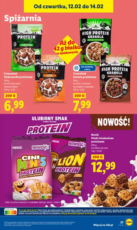 Lidl - gazetka promocyjna Oferta od czwartku od czwartku 12.02 do soboty 14.02 - strona 57