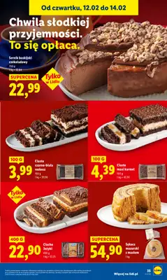 Lidl - gazetka promocyjna Oferta od czwartku od czwartku 12.02 do soboty 14.02 - strona 35