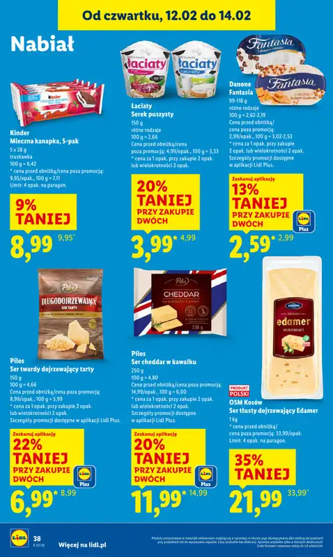 Lidl - gazetka promocyjna Oferta od czwartku od czwartku 12.02 do soboty 14.02 - strona 38