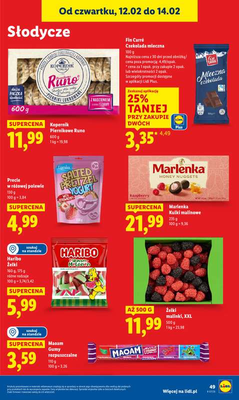 Lidl - gazetka promocyjna Oferta od czwartku od czwartku 12.02 do soboty 14.02 - strona 49