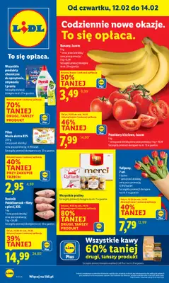 Lidl - gazetka promocyjna Oferta od czwartku od czwartku 12.02 do soboty 14.02