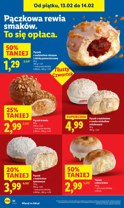 Lidl - gazetka promocyjna Oferta od czwartku od czwartku 12.02 do soboty 14.02 - strona 32