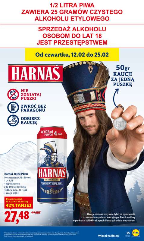Lidl - gazetka promocyjna Oferta od czwartku od czwartku 12.02 do soboty 14.02 - strona 55