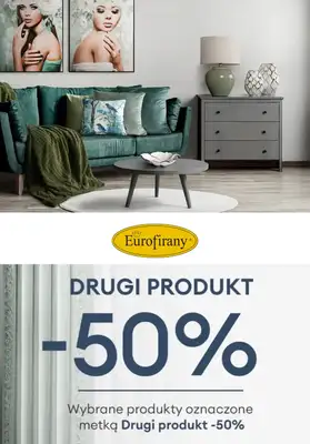 BEST SALE - gazetka promocyjna Eurofirany | -50% na drugi produkt od niedzieli 15.02 do czwartku 19.02