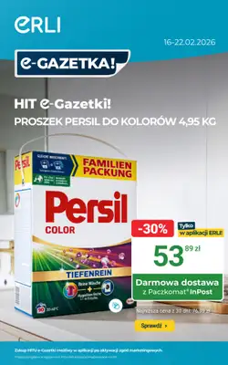 ERLI - gazetka promocyjna PORZĄDKI W DOMU? Zrób je taniej z ERLI! od poniedziałku 16.02 do niedzieli 22.02
