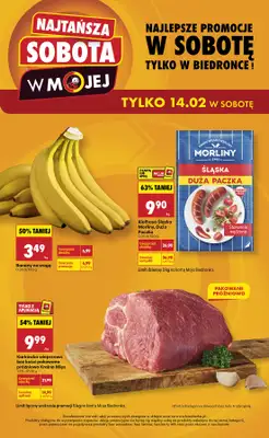 Biedronka - gazetka promocyjna Najtańsza sobota od soboty 14.02 do soboty 14.02