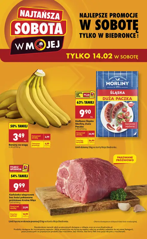 Biedronka - gazetka promocyjna Najtańsza sobota  