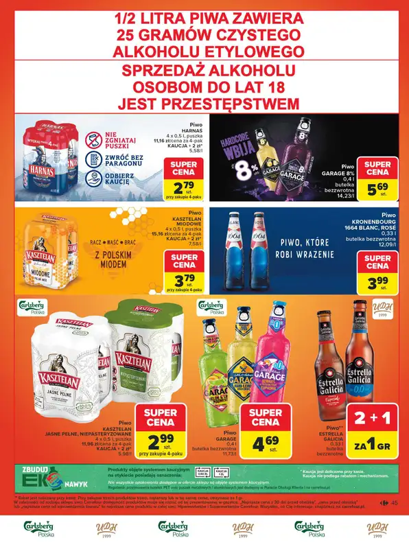 Carrefour - gazetka promocyjna Gazetka Carrefour Łap markowe pewniaki! od poniedziałku 16.02 do soboty 28.02 - strona 47