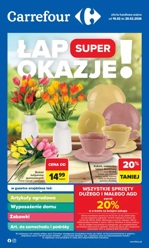 Carrefour - gazetka promocyjna Gazetka Łap super okazje od poniedziałku!  