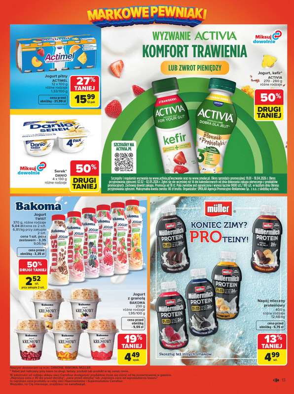 Carrefour Market - gazetka promocyjna Gazetka Carrefour Market Łap markowe pewniaki! od poniedziałku 16.02 do soboty 28.02 - strona 15