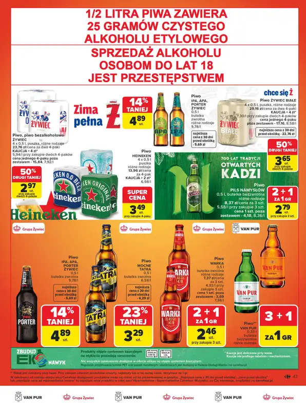 Carrefour Market - gazetka promocyjna Gazetka Carrefour Market Łap markowe pewniaki! od poniedziałku 16.02 do soboty 28.02 - strona 49