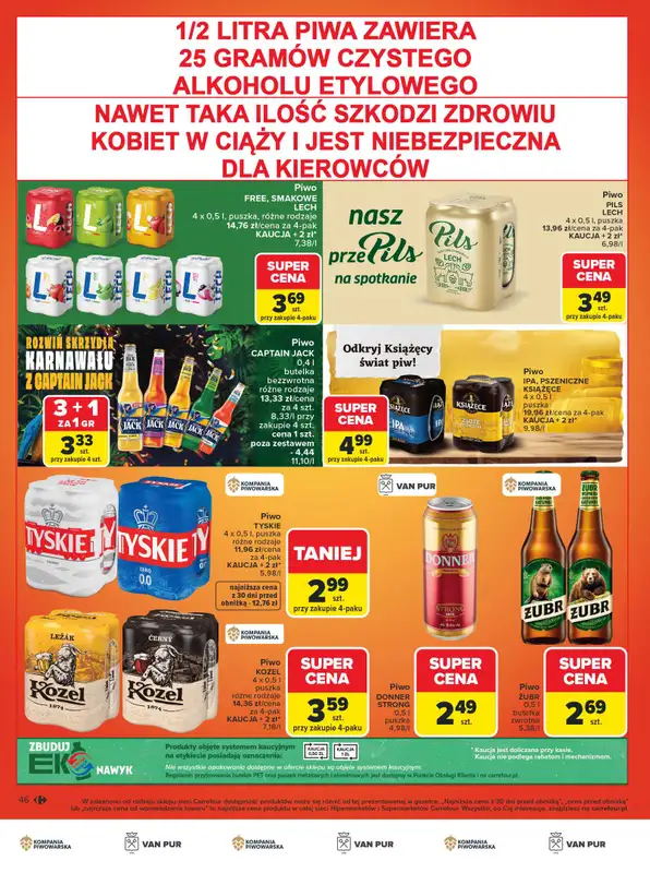 Carrefour Market - gazetka promocyjna Gazetka Carrefour Market Łap markowe pewniaki! od poniedziałku 16.02 do soboty 28.02 - strona 48