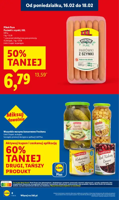 Lidl - gazetka promocyjna Oferta od poniedziałku od poniedziałku 16.02 do środy 18.02 - strona 8