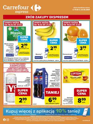 Carrefour Express - gazetka promocyjna Gazetka Express od wtorku 17.02 do poniedziałku 23.02