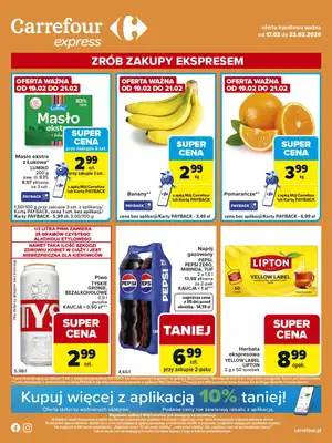 Carrefour Express - gazetka promocyjna Gazetka Express od wtorku 17.02 do poniedziałku 23.02