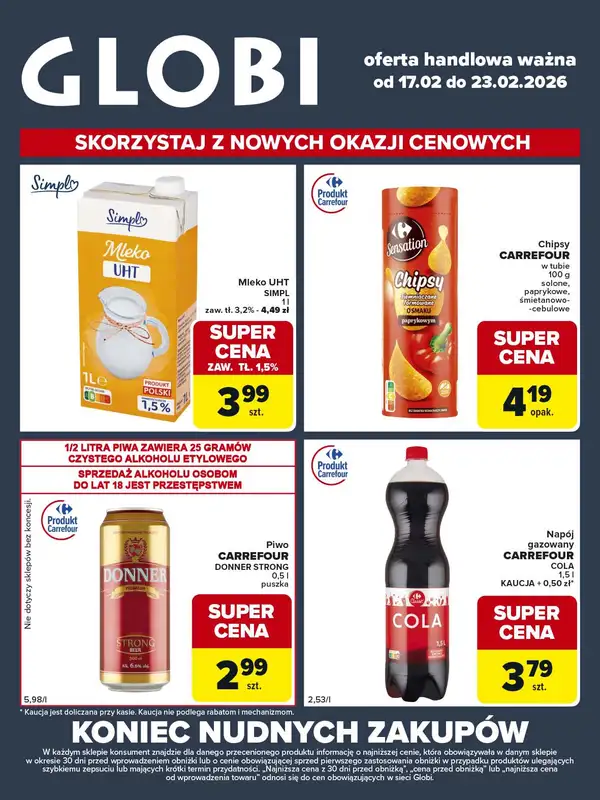 Globi - gazetka promocyjna Gazetka Globi od wtorku 17.02 do poniedziałku 23.02 - strona 2