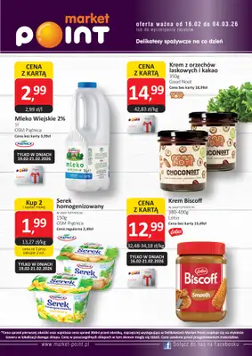 Market Point - gazetka promocyjna Gazetka od poniedziałku 16.02 do środy 04.03