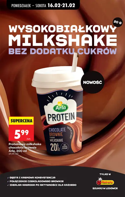 Biedronka - gazetka promocyjna Od poniedziałku od poniedziałku 16.02 do soboty 21.02 - strona 44