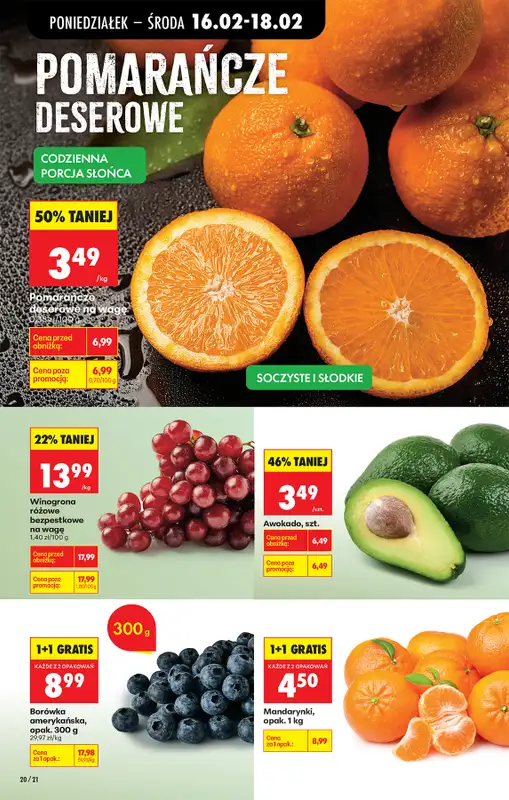 Biedronka - gazetka promocyjna Od poniedziałku od poniedziałku 16.02 do soboty 21.02 - strona 22