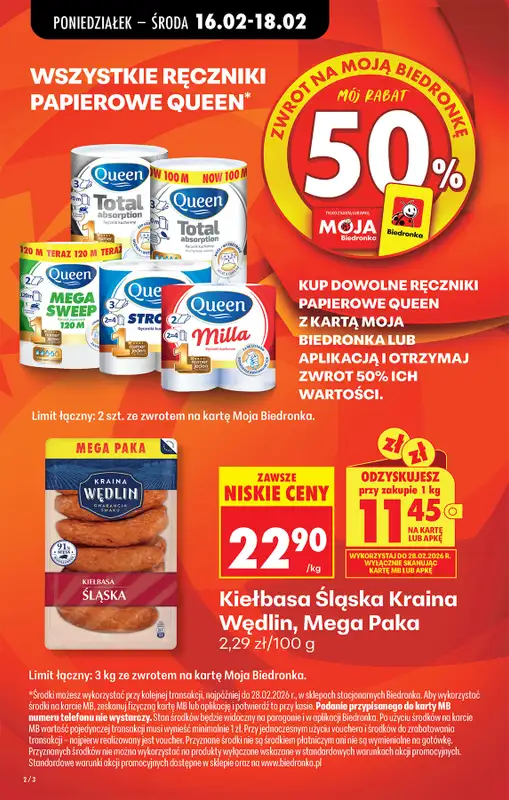Biedronka - gazetka promocyjna Od poniedziałku, Z ladą tradycyjną od poniedziałku 16.02 do soboty 21.02 - strona 4