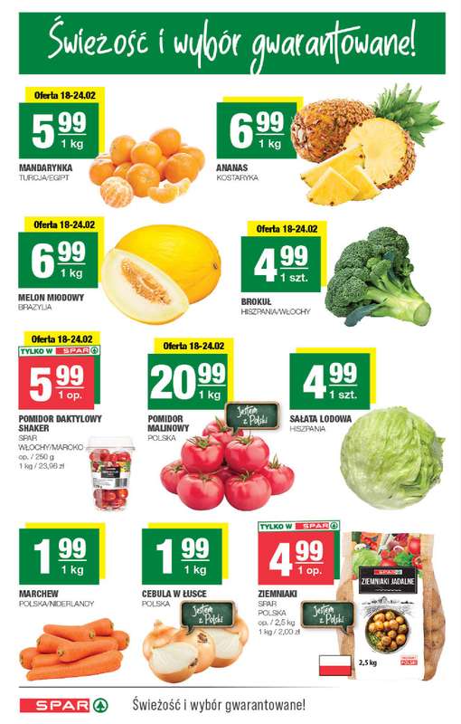 SPAR - gazetka promocyjna Gazetka Spar od środy 18.02 do niedzieli 01.03 - strona 2