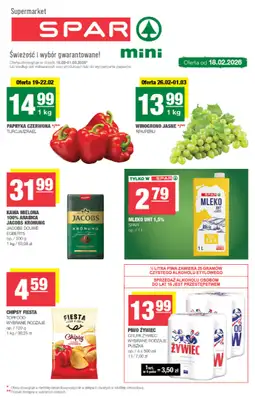 SPAR - gazetka promocyjna Gazetka Spar Mini od środy 18.02 do niedzieli 01.03