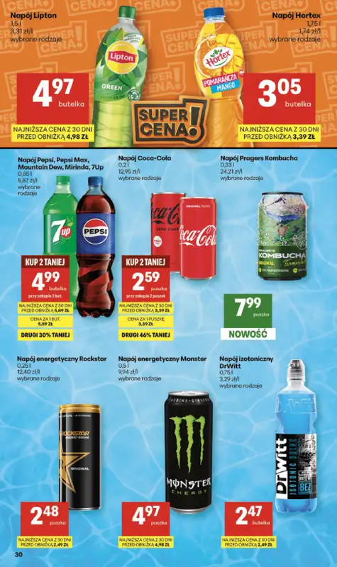 Delikatesy Centrum - gazetka promocyjna Gazetka  do środy 25.02 - strona 30