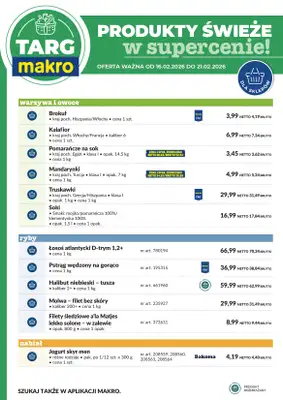 Makro - gazetka promocyjna Targ MAKRO - oferta świeża w super cenach! od poniedziałku 16.02 do soboty 21.02 - strona 6
