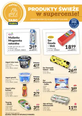 Makro - gazetka promocyjna Targ MAKRO - oferta świeża w super cenach! od poniedziałku 16.02 do soboty 21.02