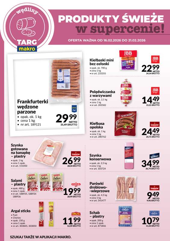 Makro - gazetka promocyjna Targ MAKRO - oferta świeża w super cenach! od poniedziałku 16.02 do soboty 21.02 - strona 3
