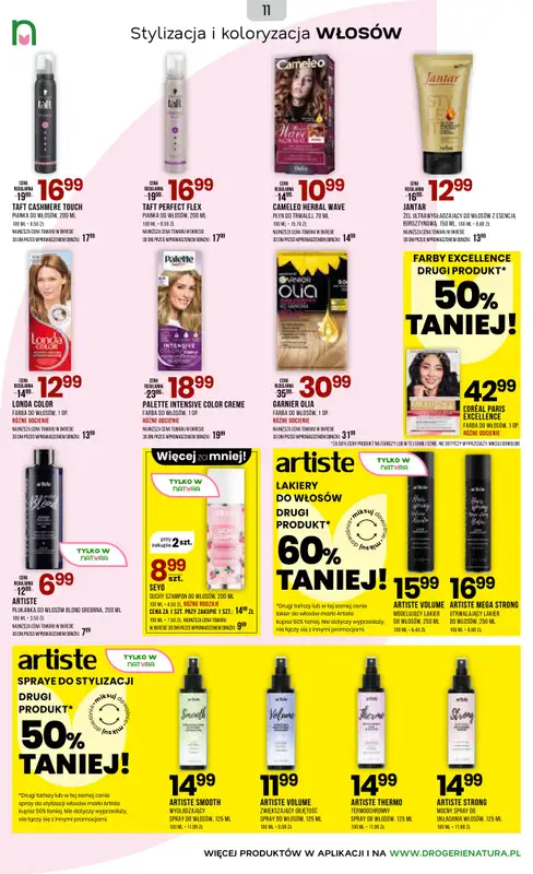 Drogerie Natura - gazetka promocyjna Gazetka od poniedziałku 16.02 do środy 04.03 - strona 11