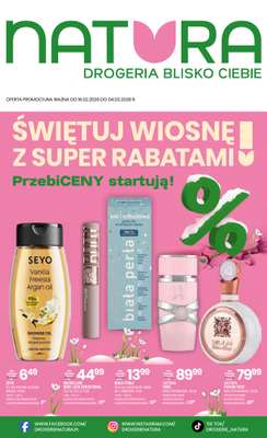 Drogerie Natura - gazetka promocyjna Gazetka od poniedziałku 16.02 do środy 04.03