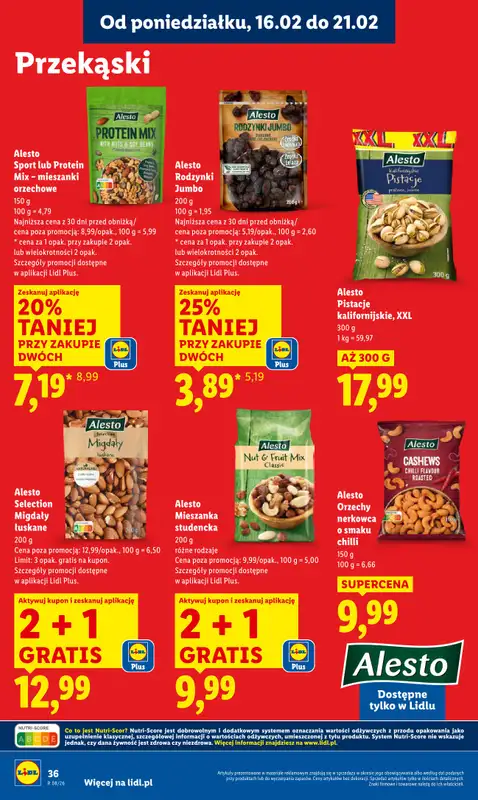 Lidl - gazetka promocyjna Oferta od poniedziałku od poniedziałku 16.02 do środy 18.02 - strona 36